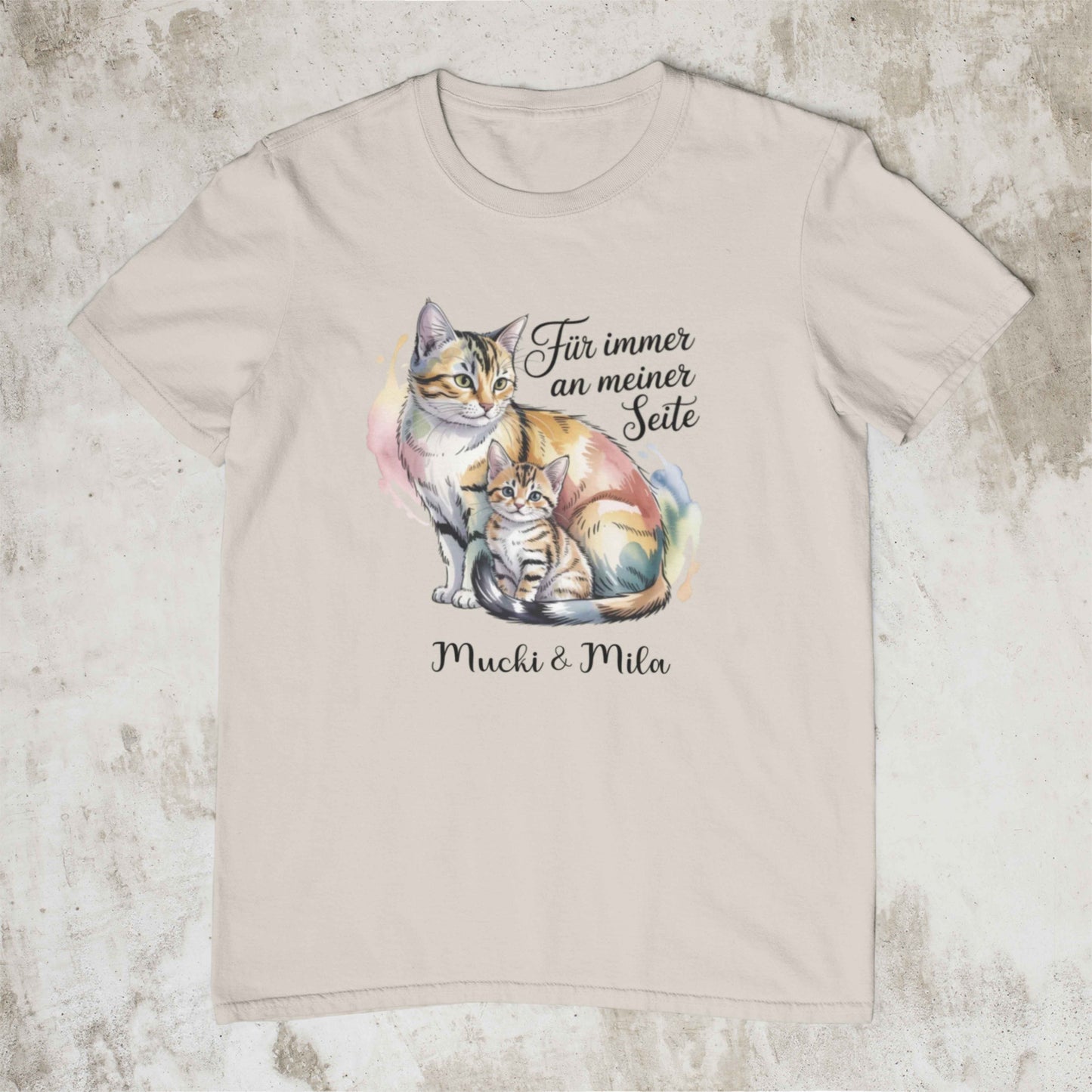 Für immer – Personalisiertes Katzen Shirt