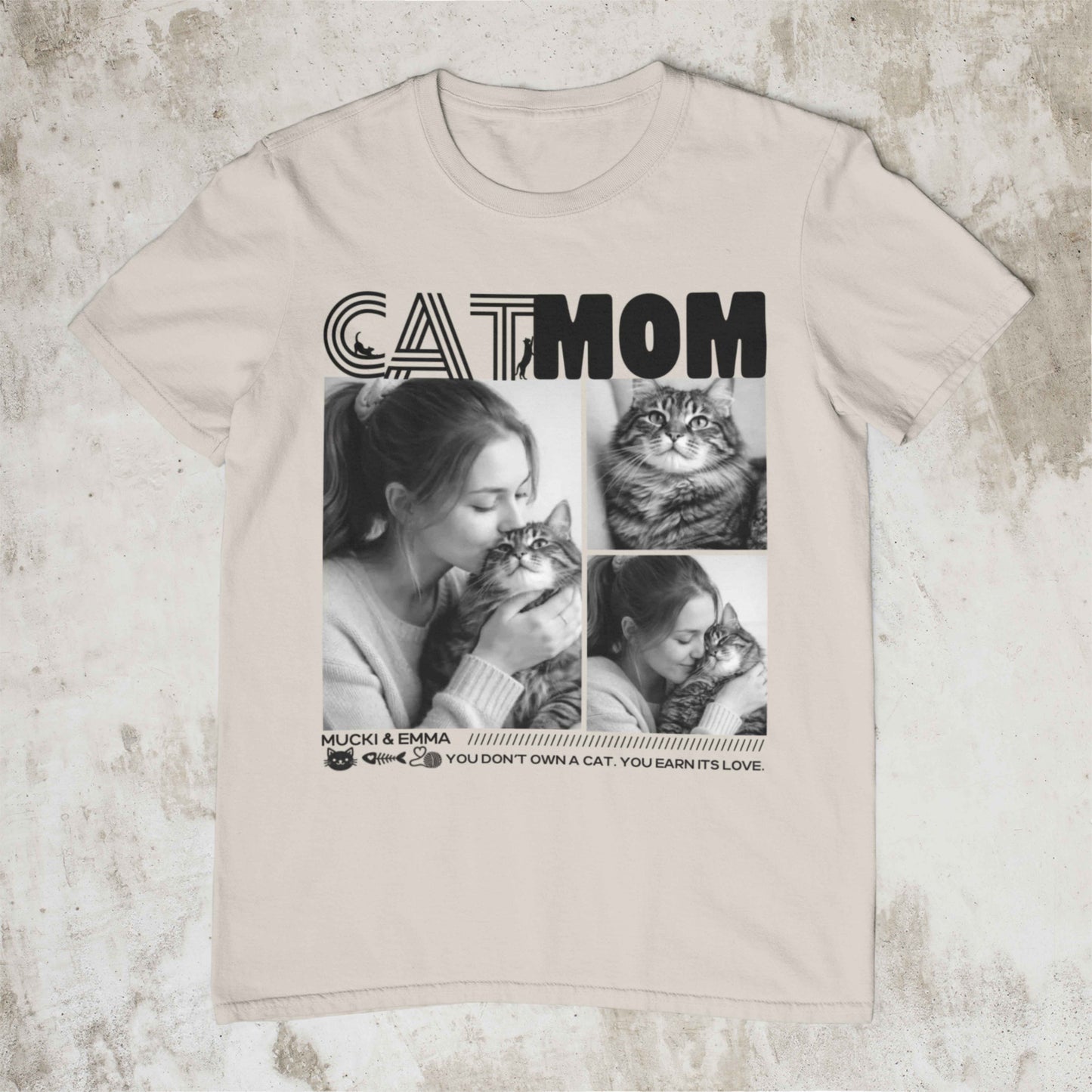 Personalisiertes Shirt "Cat Mom"