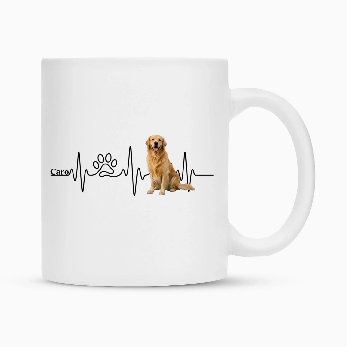 Personalisierte Tasse "Herzschlag"